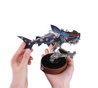 3D Metal Puzzle Model Kit, Assembly Mechanical Shark Metal Model Kit, Perfect DIY Gift For Adults,for Adults Create Creative Gifts 217 Pcs.(217PCS)