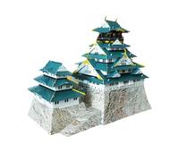 3D Metal Puzzle Model Kit - DIY Osaka Castle Building Set for Fans of Japanese Architecture and History, Laser-Cut Miniature Landmark - No Glue Required