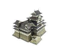 3D Metal Puzzle Model Kit - Japanese Castle Architecture DIY Building Set for Adults and Teens, Stainless Steel Miniature Craft Kit, No Glue Required