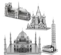 3D Metal Puzzle model kits DIY Laser Cut Puzzles Jigsaw Toy JSPT27 Notre-Dame of Paris