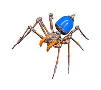 3D Metal Puzzle Spider Model Kit, 173PCS Steampunk Hibernating Venomous Fang Insect DIY Assembly Metal Model - Creative Collectible Display Gift for Adults Birthday & Christmas