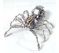 3D Metal Puzzle Spider Model Kit, DIY Mechanical Assembly Jigsaw, Desktop Ornament for Adults and Teens