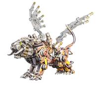 3D Metal Puzzle, Tiger Steampunk Assembly Metal Model kit Artistic Collectible & Gift for Men & Women, DIY Mechanical Home Desktop Decor - Bengal Tiger with Wing