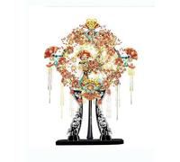 3D Metal Puzzles 3D Metal DIY Model Kit, Traditional Chinese Wedding Collection Chinese Style(Wedding Fan)