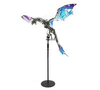 3D Metal Puzzles Dragon Model Kit, 3000PCS DIY Assembly Steampunk Metal Mechanical Bloodthirsty Aurora Dragon with 72 Movable Joints & Adjustable Display Stand, Creative Decorations for Office & Home
