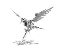 3D Metal Puzzles, Falcon Predator 3D Metal Mechanical Puzzle for Adults to Build, Steampunk Animal Model Puzzle, Creative Decoration Gift for Women Men(279PCS)