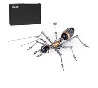 3D Metal Puzzles for Adults, 100PCS DIY Mini Mechanical Ant Model Kit, Steampunk Metal Insect Assembly Puzzle Decoration Gift for Desk Display