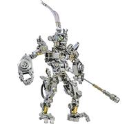 3D Metal Puzzles for Adults, 942+PCS Black Myth Wukong Mechanical Kit, Monkey King 3D Metal Jigsaw Puzzles Model Kits to Build, Sun Wukong with Enchanted Staff Crafts Decor