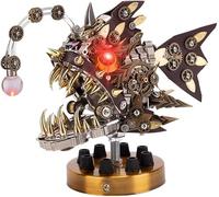 3D Metal Puzzles For Adults, Metal Fish Assembly Model Kit,DIY Assembly Jigsaw Crafts Brain Teaser,for Men Women Perfect Room Decor Gift 700+pcs.
