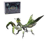 3D Metal Puzzles Insect Model kit, 1000PCS DIY Assemble Steampunk Mechanical Mantis Building Set with Magnetic LED Lights & Movable Joints, Desk Creative Decorations Gift for Adults