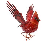 3D Metal Robin Statue - Handmade Iron Garden Ornament, Eye-catching Garden Decoration | Sturdy Cartoon Bird Decoration with Ground Stake for Pathways, Lawn, Patio, Courtyard and Creative Indoor