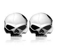 3D Metal Skull Car Sticker & Motorcycle Stickers 7 * 6.8cm Skull Emblem Sticker Car Trunk Styling Accessories Decals (2 Pieces)