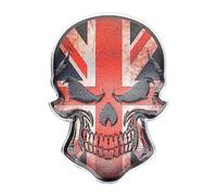 3D Metal Skull Sticker Logo Emblem Badge Car Sticker England UK GB