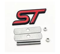 3D Metal ST Logo Line Emblem Badge for Car Front Grill & Rear Trunk - Compatible with Puma, Fiesta, Focus Stylish Sticker Accessories(Yellow)