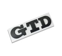 3D Metal Sticker GTD Front Grille Emblem Rear Trunk Stickers Compatible With Golf 2 4 5 6 7 R MK2 MK3 MK4 Car Accessories(Black Sticker)