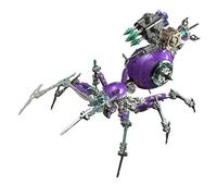 3D Metal War Spider King Puzzle Kit, 602PCS Steampunk Mechanical Spider DIY Assembly Model with LED Tail Light, All-Metal Home Decor Art Craft Gifts Toys for Adult(Red)