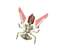 3D Metal Wasp Model Kits Puzzle for Adults, Steampunk 3D DIY Metal Assembly Robotic Insect Puzzles, Creative for Adults (127PCS)