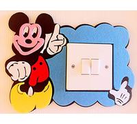 3D Mickey Mouse Light Switch Wall Sticker, Premium Quality Thick Felt Material, Must Have For All Snoopy Lovers! Children Boys Girls Bedroom Nursery Room Decor!