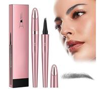 3D Microblading Eyebrow Pen, 2025 New Waterproof Long-lasting Natural Brow Pen, Precision Micro-fork Tip for Fine Hair-like Strokes (Gray)