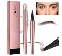 3D Microblading Eyebrow Pen, 2025 New Waterproof Long-lasting Natural Brow Pen, Precision Micro-fork Tip for Fine Hair-like Strokes (-Dark Brown)