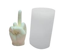 3D Middle Finger Hand silicone mold. Great for Candle, Resin Projects mould (L)