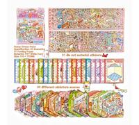 3D Mini Scene Sticker,20 Sets DIY House Scene Stickers with Tweezers Make Your Own Warm Home Collection for Adults Relief Stress,Party Favors Birthday Gift （Dream House）