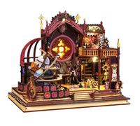 3D Miniature Model House with LED Lighting, DIY Craft Set, Diorama Table Decoration, Gift for Hobby Crafters, Birthday, Christmas