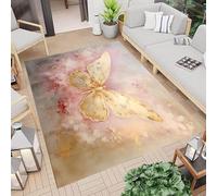 3D Modern Animal Butterfly Kids Boys Carpet Bedroom Decorative Nursery Living Room Mats Crawling Mat Rugs Non-Slip 100 X 150 Cm /4182754678521