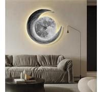 3D Modern Luxury Wall Clock for Living Room - Elegant Decorative Timepiece Suitable for Bedroom and Entrance