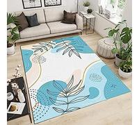 3D Modern Nordic Minimalist Fresh Green Kids Boys Carpet Bedroom Decorative Nursery Living Room Mats Crawling Mat Rugs Washable Non-Slip 50 X 80 Cm