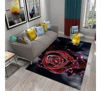 3D Modern Plant Rose Kids Boys Carpet Bedroom Decorative Nursery Living Room Mats Crawling Mat Rugs Non-Slip 40 X 60 Cm /1231473169270