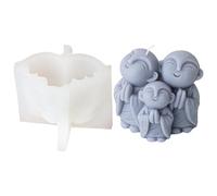 3D Monks Silicone Candle Molds Effective Silicone Candle Crafting Mold with Lovely Designs for Collectors Unique Designs