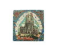3D Mosaic Barcelona Spain Refrigerator Fridge Magnet Tourist Souvenirs Handmade Resin Craft Magnetic Stickers Home Kitchen Decoration Travel Gift