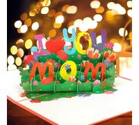 3D Mothers Day Card, Happy Mothers Day Pop Up Card for Mum 3D Birthday Flower Pop Up Card Pop Up Greeting Card for Mum's Birthday Mothers Day Gift