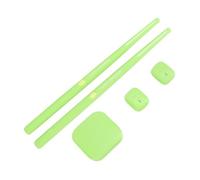3D Motion Sensing Electric Air Drum Set, Portable Virtual Drum for Beginners Kids Adults with Drumsticks, Pedals, ABS Material, Suitable for All Ages (Green)
