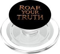 3D Motivational Quotes Roar Your Truth Inspiration PopSockets PopGrip for MagSafe