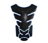 3D Motorcycle Sticker Gas Oil Fuel Tank Pad Protector Racing Compatible With Most Motorcycles(Blue)