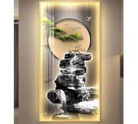 3D Mountain and Deer Landscape LED Wall Art, Illuminated Painting for Living Room, Bedroom, Hallway Decor