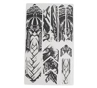 3D Mountain Bike Protective Stickers Set Impact Resistance Bicycle Decorative Sticker TPU Crosslinking Technology Scratch Proof Waterproof UV Resistant for Mountain Bikes Road (Samurai frame model)