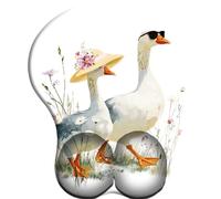 3D Mouse Pad with Wrist Support Pastoral Song of Geese Ergonomic Gel Wrist Rest Non-Sliding Rubber Base for Gaming Computer and Office 27x22 cm