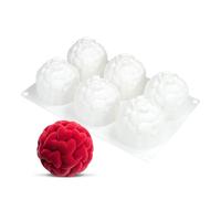 3D Mousse Cake Mould, Silicone Baking Mould for Chocolate, Truffle Dessert, Jelly, Love Ball