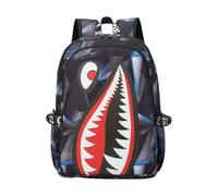 3D Mouth Graphic Print Backpack Comic Style Colorful Design School For Youths And Teens (Multicolour3, A)