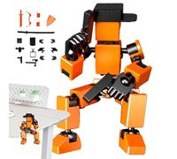 3D Movable Robot Action Figure, Stop Motion Figures, Highly Articulated Collectible Figure Set, Flexible Poseable Robot For Display, Gift & Collections
