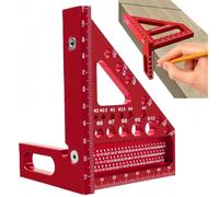 3d Multi-Ang/le Measuring Ruler,Woodworking Me/asuring To/ols,Carpentry Tools and Equipment,Hand Tools Carpentry,Versatile Ang/le Finder To/ol for Precise Mea/suring,Designed for Effortless Operation