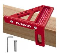 3D Multi-Angle Carpenter Square Scriber, 22.5-90 Degree Drawing Line Ruler with Pin, High Precision Woodworking Square Protractor for Carpenters,Construction,Craftsmen and DIY (Inch)
