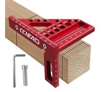 3D Multi-Angle Carpenter Square Scriber, 22.5-90 Degree Drawing Line Ruler with Pin, High Precision Woodworking Square Protractor for Carpenters,Construction,Craftsmen and DIY (Metric)