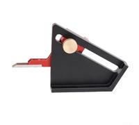 3D Multi-Angle Measuring Ruler Aluminium Alloy for Woodworking - Precise Mitre Angle with Laser Scale for Construction and Crafts (Black)