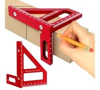 3D Multi-angle Measuring Ruler,Maslasee 45/90 Degree Aluminum Alloy High Precision Carpenters Square(Carpenters Tools),Woodworking Tools, Carpentry Tools and Equipment for Carpenters, Engineering, DIY