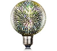 3D Multicolor LED Firework Light Bulb A60/E27 4.5W, Stained Glass Star Decoration, AC85-265V, 500lm, 50,000h Lifespan, CE Certified