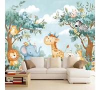 3D Mural Wallpaper Fawn Poster Art Photo Wallpaper Non-Woven 3D Effect Baby Elephant Wallpaper Mural Decoration for Bedroom Living Room Corridor 365 x 254 cm